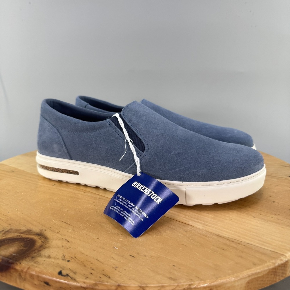 Birkenstock Oswego 42 Mens Size‎ 9 Elemental Blue Suede Comfort Slip-On Casual